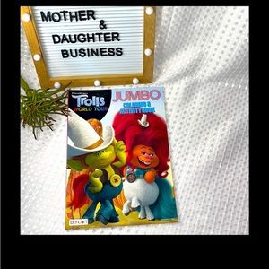 NEW~Dreamworks Trolls World Tour Jumbo Coloring & Activity Book By Bendon.